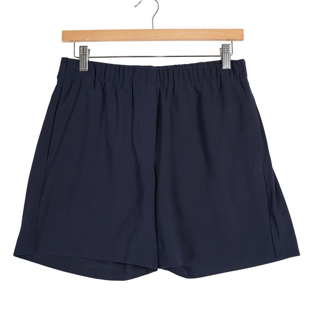 Samsoe Samsoe Hoys Shorts 10654 Night Sky Navy Blue Tailored Elastic Waist Small